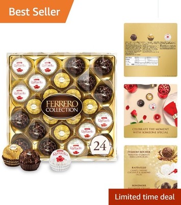 Indulge in 24 Count Collection of Hazelnut & Dark Chocolate Confections, 9.1 oz