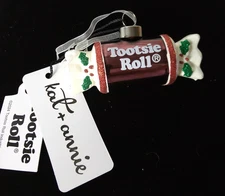 KAT + ANNIE GLASS ORNAMENT TOOTSIE ROLL