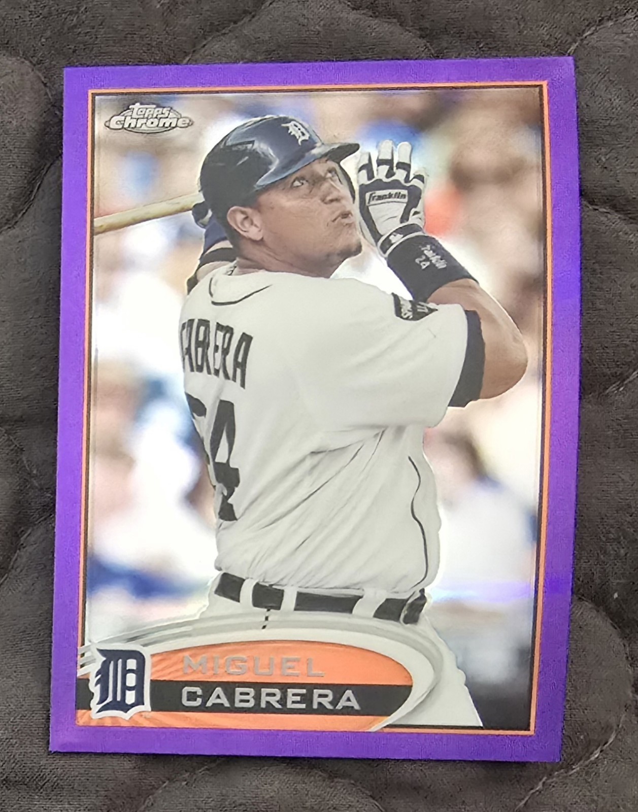 2012 Topps Chrome Retail Purple Refractor Miguel Cabrera #130 ** FREE SHIP