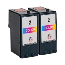 Compatible Ink Cartridge For Lexmark 2 2Pack Color-USA