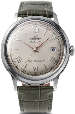 Orient Bambino RN-AC0025N Classic Automatic Beige Dial Grey Leather Men Watch