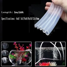 16ft Aquarium Air Pump Tube Fish Pond Tank Airline Tubing Oxygen Pipe Hose Soft