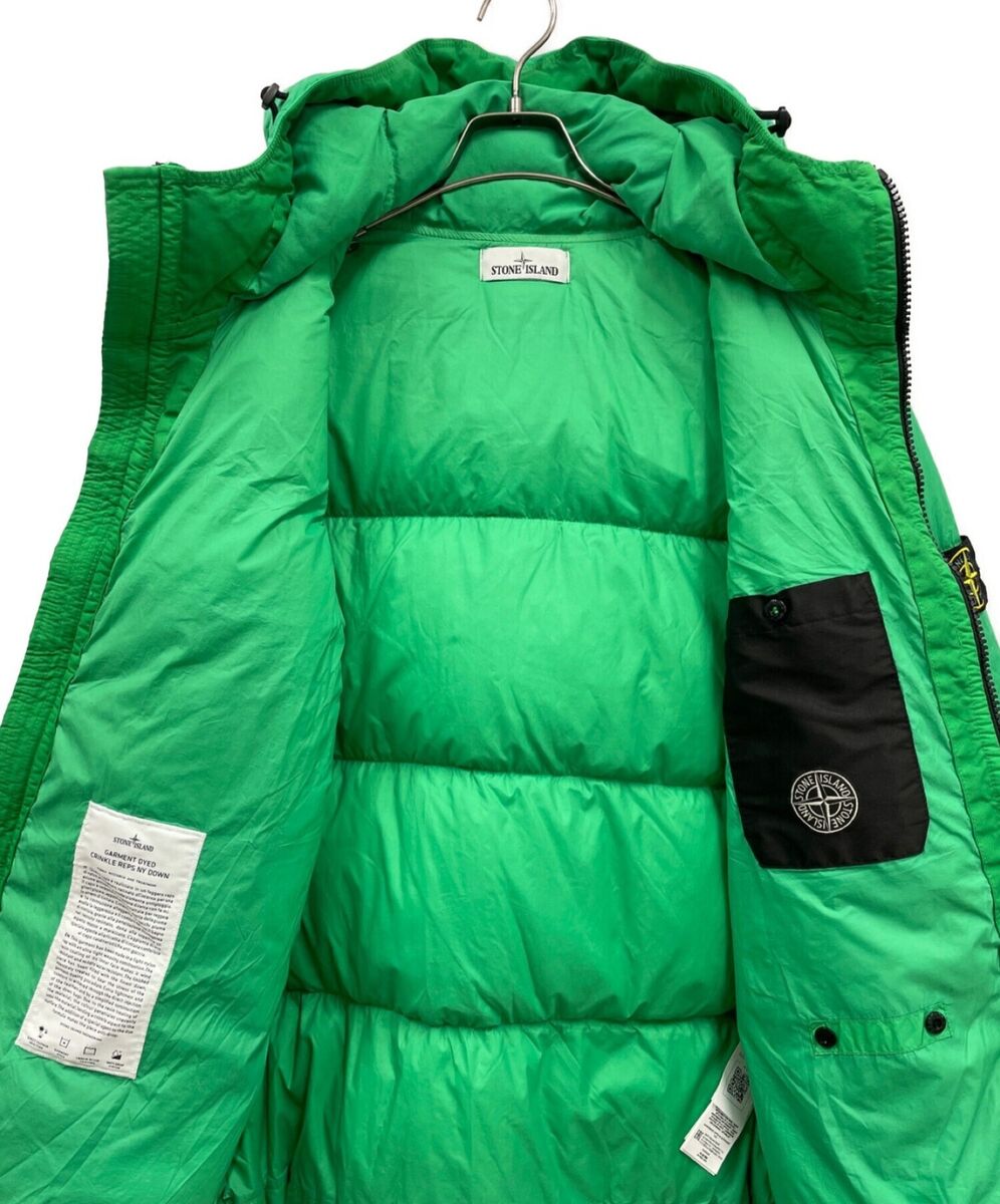 STONE ISLAND GARMENT DYED CRINKLE REPS NY DOWN Jacket Size L STONE ISLAND GARMENT DYED CRINKLE REPS NY DOWN Jacket Size L