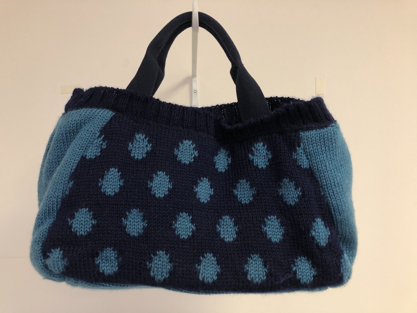 Ollie & Nic Navy and Aqua Handbag Pre-Owned image 2