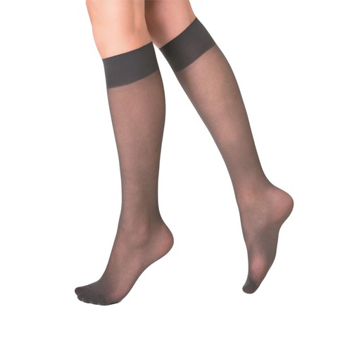 Sheer Knee High Socks for Women 15 Denier Stay up Band 3 Pairs - Picture 23 of 33