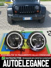 JEEP WRANGLER JK 2007-2016 FARI ANTERIORI LED CON LUCI DIURNE BIANCO 6000K AV