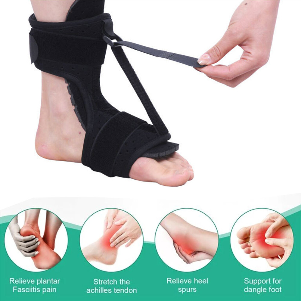 Plantar Fasciitis Night Splint Adjustable Brace With Support Plate