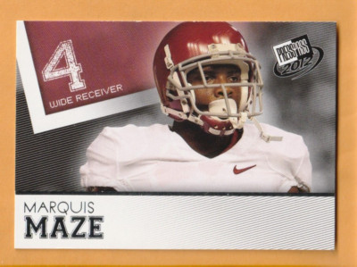 Marquis Maze Alabama Crimson Tide 2012 Press Pass #32