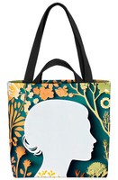 Art Design MäDchen Muttertag Tasche MäDchen Garten Blumen Blumenmuster Papier V
