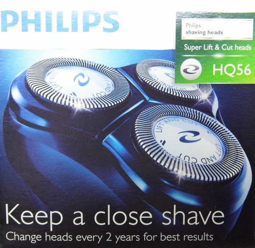 Lot De 3 Têtes De Rechange Pour Rasoir Philips HQ4 HQ58 HQ56 - Têtes De Lame - Argenté - Neuf