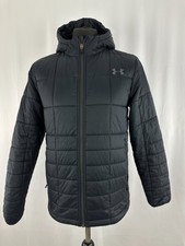 Womens Under Armour Quilted Coat Black Cold Gear Infrared Small Medium