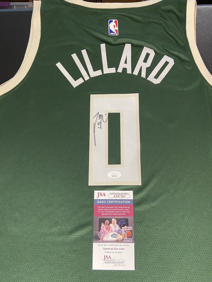 Damian Lillard Signed Autographed Milwaukee Bucks #0 Jersey NBA