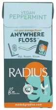 RADIUS - Anywhere Dental Floss, VEGAN PEPPERMINT 20 Ct 