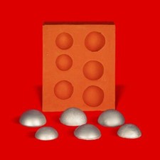 Zinngießform Halbkugeln 6 Grössen