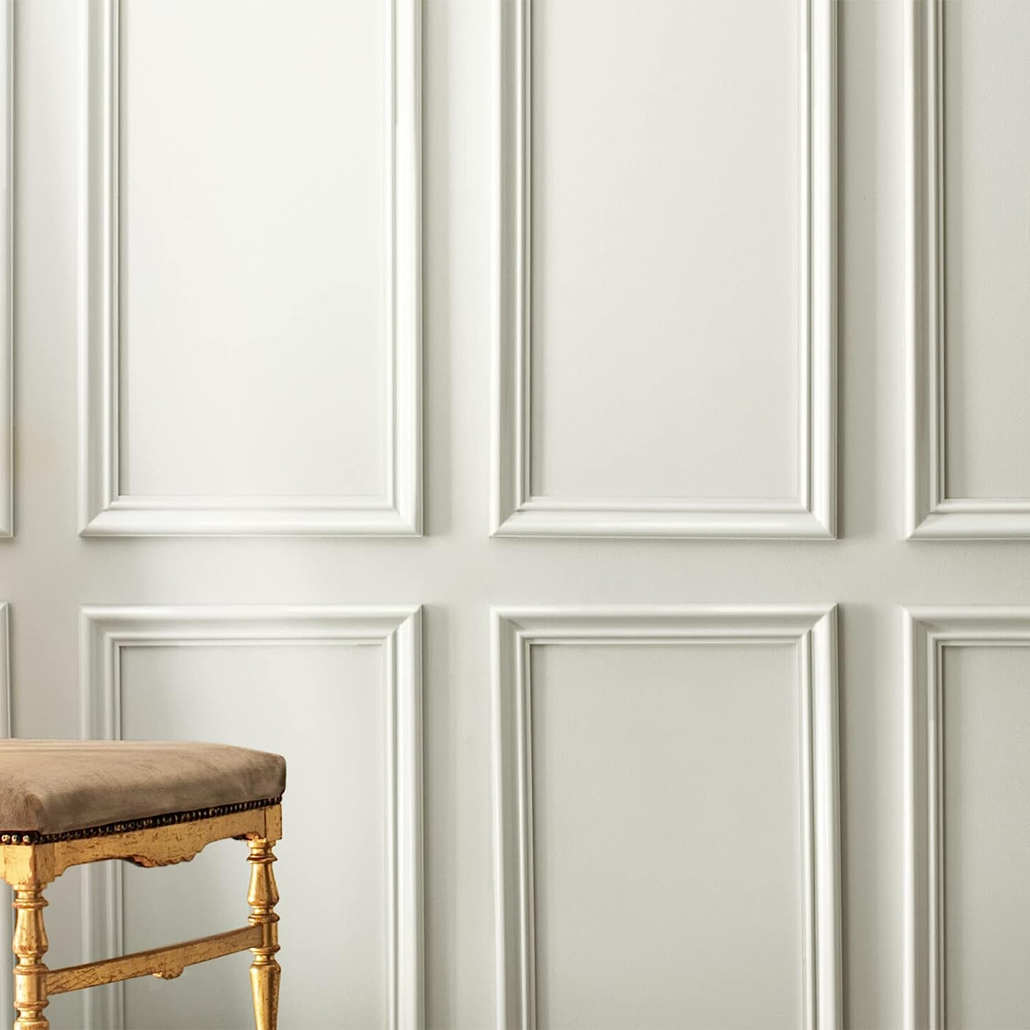 Peel and Stick Chair Rail Molding Panel, SelfAdhesive Wall Trim for