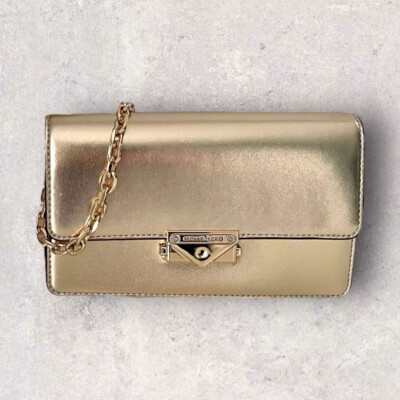 Michael Kors MK Tasche Umhängetasche Crossbody XBody Jet Set Cece Gold NEU