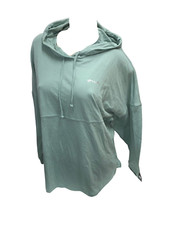 Victoria's Secret Pink Varsity Pullover Hoodie Tee Color Green/Silver NWT