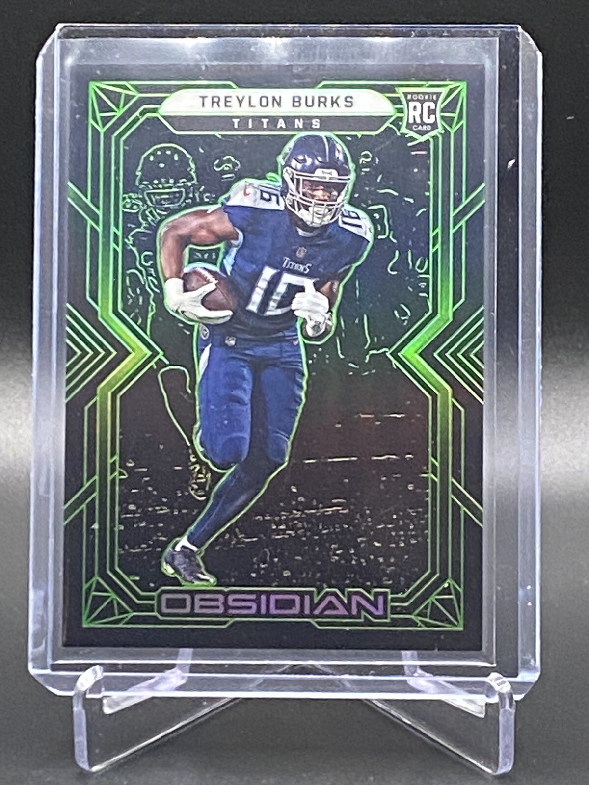 2022 Panini Obsidian Treylon Burks 115 Green Etch /50 RC Titans NM-MT