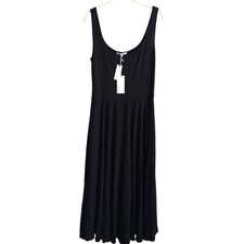 Reformation Rou Black Midi Knit Dress Size XL NWT