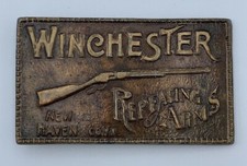 Vintage Winchester Rifle Repeating Arms Gun Belt Buckle