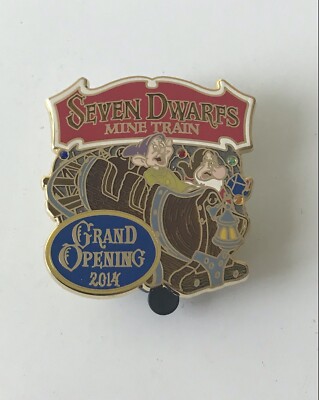 Disney Snow White Seven Dwarfs Mine Train Grand Opening 2014 Limited Release Pin