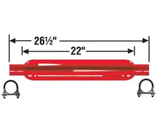 Cherry Bomb 87502CB Muffler 26.5 inch OAL, 22 in Body 2.0" Inlet 2.0" Outlet