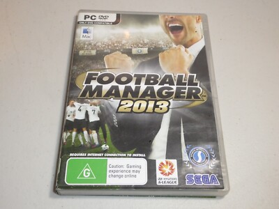 Football Manager 2013 game PC MAC DVD Rom complete manual