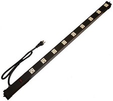 Opentron OT3093 Metal Surge Protector Power Strip 3 Feet 9 Outlet 3 Feet Cord