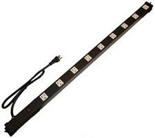 Opentron OT3093 Metal Surge Protector Power Strip 3 Feet 9 Outlet 3 Feet Cord