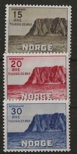 Norway 1943 - NORDKAPP Set of 3 - Mint Hinged