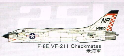 1/144 CafeReo F-8E US NAVY VF-211 "CHECKMATES" VIETNAM Aircraft J-WING 3. (#25) - Picture 1 of 10