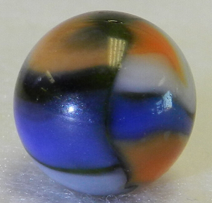#17592m Vintage Peltier Glass Swirl Marble .63 Inches Near Mint