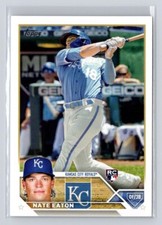 2023 Topps #557 Nate Eaton RC Baseball Card Kansas City Royals