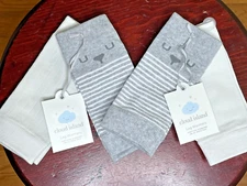 NEW Lot 4 Cloud Island Size 6M-9M Boy Girl Baby Infant Knee High Leg Warmers