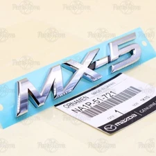 New Genuine OEM Mazda MX-5 MIATA Rear Bumper Nameplate Chrome Emblem NA1P51721