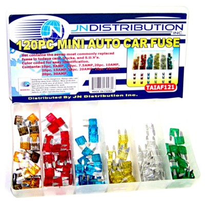 2 sets of 120 pc Mini Assorted Car Fuse Auto Trucks S.U.V's Color Code
