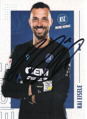 Autogramm Kai Eisele Fußballspieler KarlsruherSC  Originalunterschrift