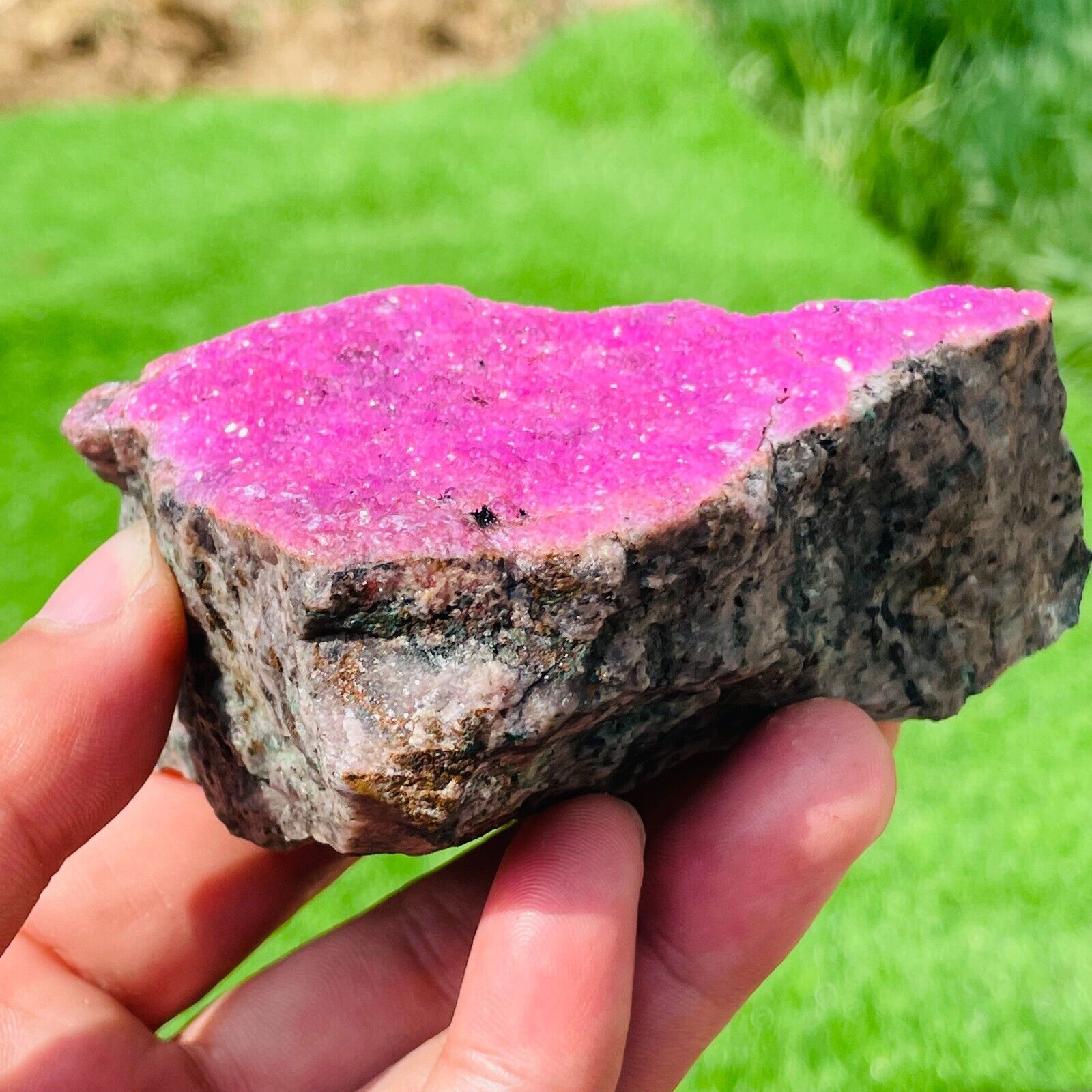 343g Natural Purple Pink Cobalt Cobalto Calcite Crystal Gemstone Rare  Mineral