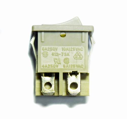 5pc R13-73AA Rocker Switch no Lamp 4P DPST 6A 250V UL CSA VDE SCI 21x15mm - Picture 3 of 7