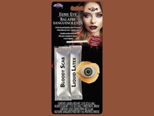 Green Eye Prosthetic Wide Open Cyclops Creepy Halloween FX Makeup Prop Costume