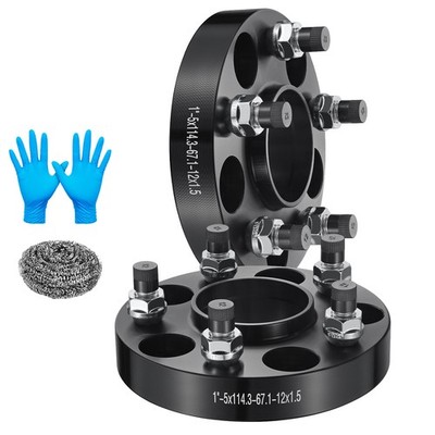 (2) 1'' 5x114.3 5x4.5 Hub Centric Wheel Spacers 12x1.5 For 2010-2022 Kia Forte