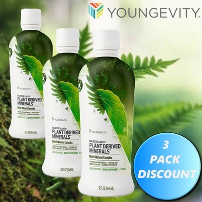 Youngevity Dr. Wallach Plant Derived Minerals  - 32 FL OZ  (3 Pack)