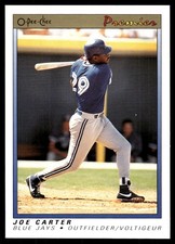 Joe Carter 1991 O-Pee-Chee Premier #20 Blue Jays MLB READ FREE SHIP AutographDen