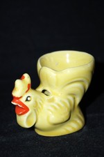 Eierbecher - Figur - Kinder - Keramik - Huhn - Ostern - Hahn - Goebel - gelb 
