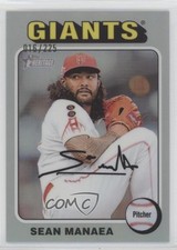 2024 Topps Heritage High Number Chrome Silver Border /225 Sean Manaea #64 3q5