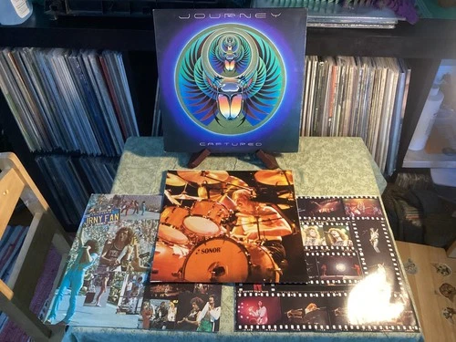 1981 Journey – Captured First Press Vinyl Record 2LP Poster – KC237016 VG++/EX!