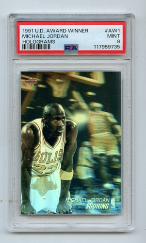 Michael Jordan PSA 9 MINT | 1991 UD Award Winner Holo AW1
