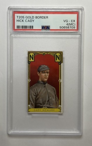 Hick Cady 1911 T205 Gold Border card