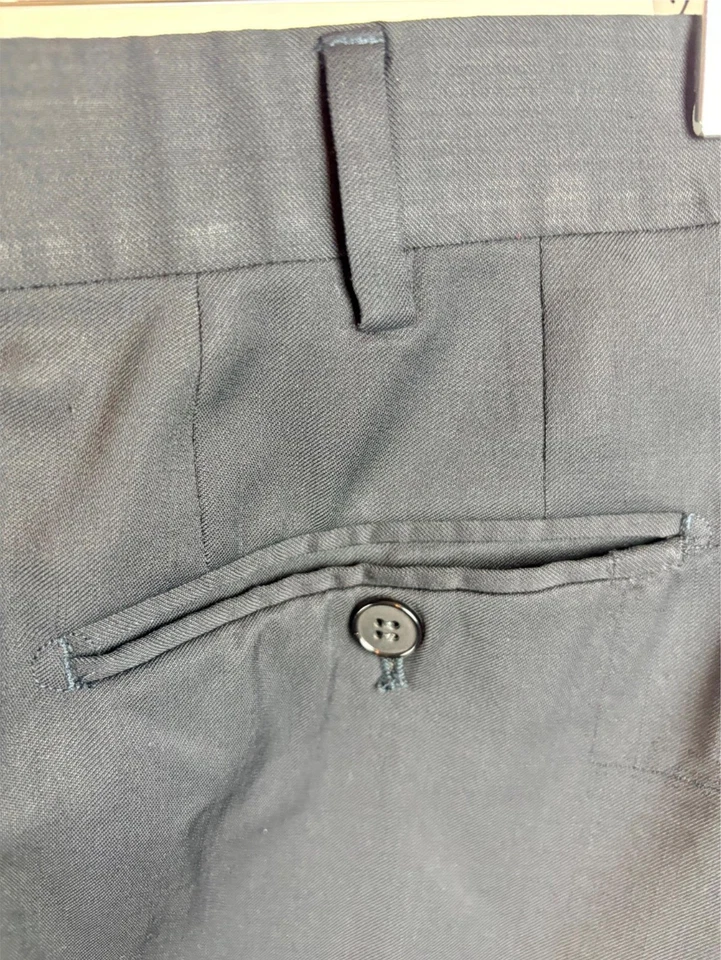 ISAIA Mens Black ITALIAN Dress Pants 34 w ***AQUASPIDER Fabric*** - Image 3 of 4