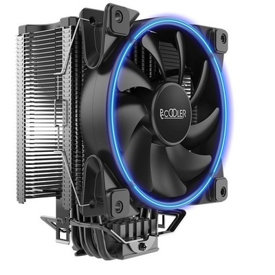 Pccooler GI-X6 CPU-Kühler in Blau - Kühlset - 12 cm - 1800 RPM - 26,5 dB - 65 cf